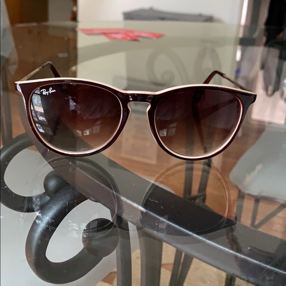 PRE-OWNED Ray-Ban Sunglasses Erika Two-Tone
